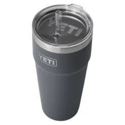 Yeti Tumbler 26 Oz. Stackable Tumbler W/Straw Lid -StringKing shop yeticharcoaltumbler26STRAW