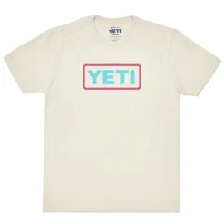 Yeti Logo Badge T-Shirt - Cream